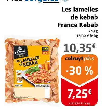 Colruyt France Kebab Les lamelles de kebab offre