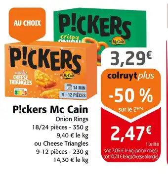 Colruyt Mc Cain P!ckers offre