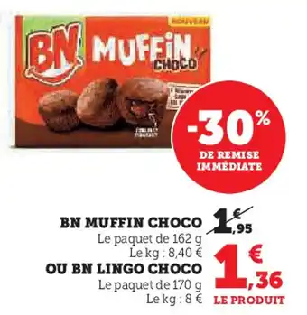 Super U BN Muffin choco offre