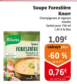 Colruyt Knorr Soupe Forestière offre