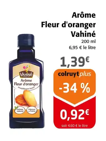 Colruyt Vahiné Arôme Fleur d'oranger offre