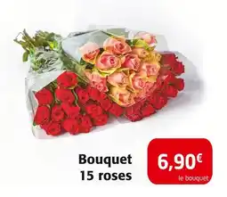 Colruyt Bouquet 15 roses offre