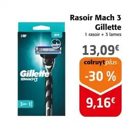 Colruyt Gillette Rasoir Mach 3 offre