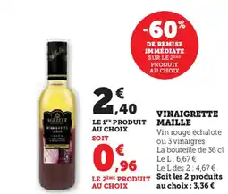 Super U MAILLE Vinaigrette offre