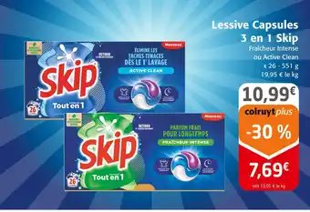 Colruyt Skip Lessive Capsules 3 en 1 offre