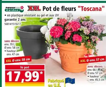 Norma Powertec Garden XXL Pot de fleurs Toscana offre