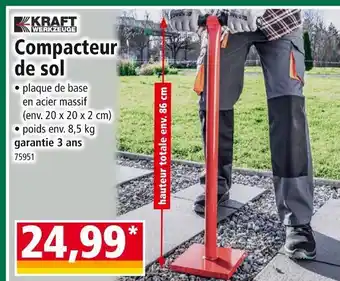 Norma KRAFT WERKZEUGE Compacteur de sol offre