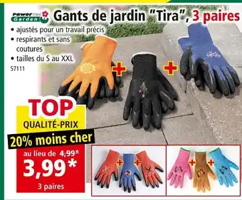 Norma Powertec Garden Gants de jardin Tira, 3 paires offre