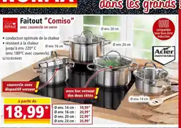 Norma Casa Royale Faitout Comiso avec couvercle en verre offre