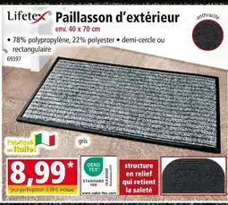 Norma Lifetex Paillasson d'extérieur offre