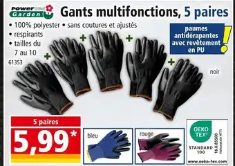 Norma Power Garden Gants multifonctions offre