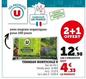 U Express U Terreau horticole offre