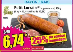 Norma Toqués Petit Lorrain offre