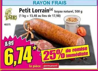 Norma Toqués Petit Lorrain offre