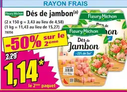 Norma FLEURY MICHON Dés de jambon offre