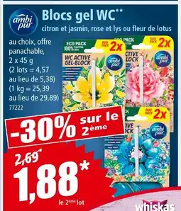 Norma ambi pur Blocs gel WC offre