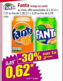 Norma Fanta Fanta orange ou exotic offre