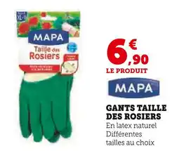 U Express MAPA Gants Taille des Rosiers offre