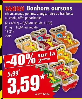 Norma HARIBO Bonbons oursons offre