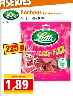 Norma LUTTI Bonbons flexi-fizz fraise offre