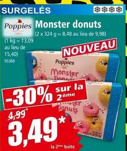 Norma POPPIES Monster donuts offre