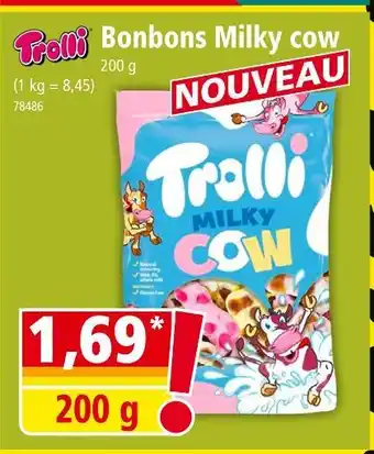 Norma TROLLI Bonbons milky cow offre