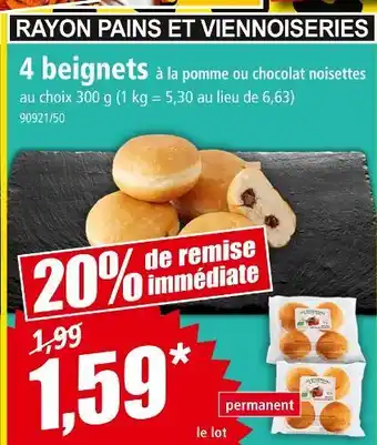 Norma 4 beignets offre