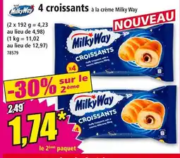 Norma Milky Way 4 croissants à la crème offre