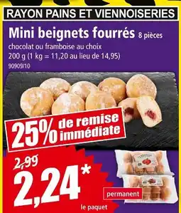 Norma Mini beignets fourrés 8 pièces offre