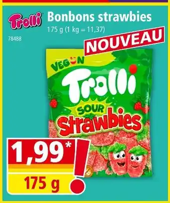 Norma TROLLI Bonbons strawbies offre