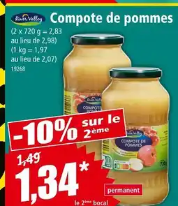 Norma River Valley Compote de pommes offre