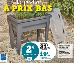 U Express Espace potager sur pieds 57l offre