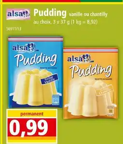 Norma ALSA Pudding offre