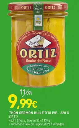 naturéO Ortiz Thon germon huile d'olive offre