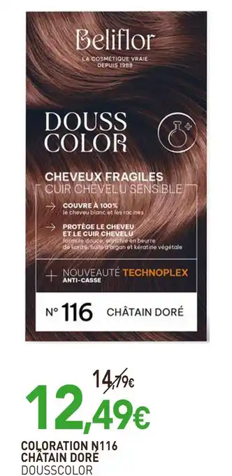 naturéO DOUSSCOLOR Coloration n°116 châtain doré offre