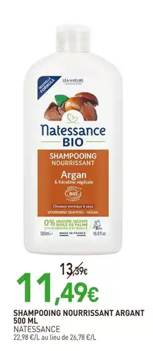 naturéO NATESSANCE Shampooing nourrissant argant 500 ml offre