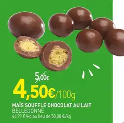 naturéO BELLEDONNE Maïs soufflé chocolat au lait offre