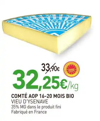 naturéO VIEU D'YSENAVE Comté AOP 16-20 mois bio offre