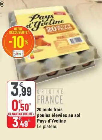 G20 20 œufs frais offre