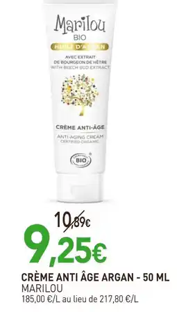 naturéO Marilou Crème anti âge argan offre