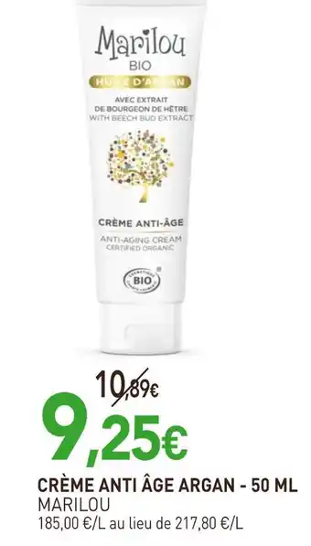 naturéO Marilou Crème anti âge argan offre