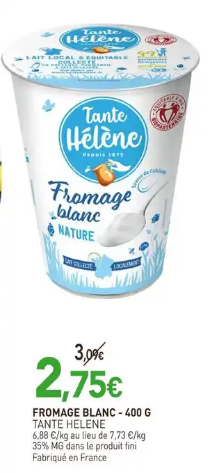 naturéO Tante Hélène Fromage blanc offre