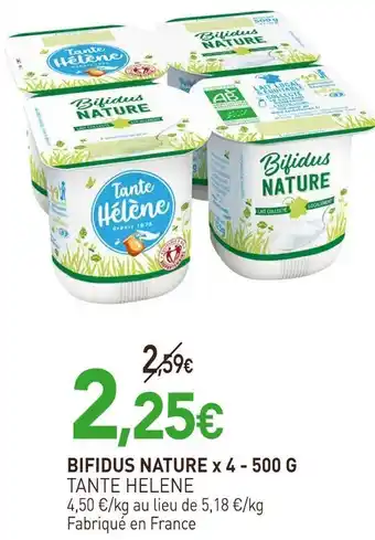 naturéO Tante Hélène Bifidus nature x 4 offre