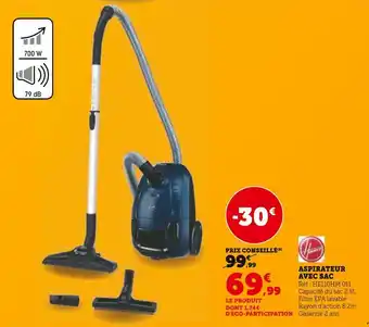 Hyper U HOOVER Aspirateur avec sac offre