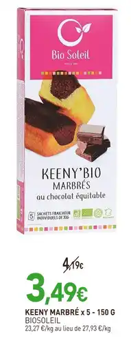 naturéO Bio Soleil Keeny marbré offre