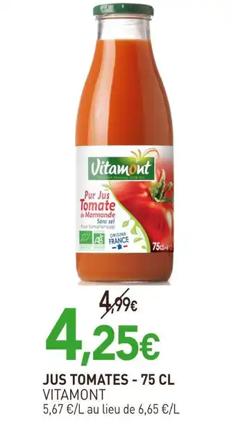 naturéO VITAMONT Jus tomates offre