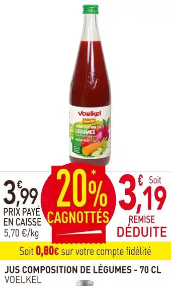 naturéO VOELKEL Jus composition de légumes offre