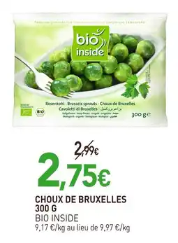 naturéO Bio Inside Choux de Bruxelles offre