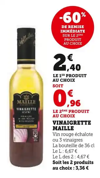 U Express MAILLE Vinaigrette offre