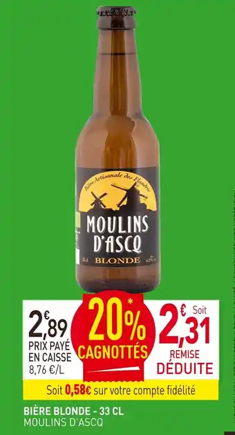 naturéO Moulins d'Ascq Bière blonde offre